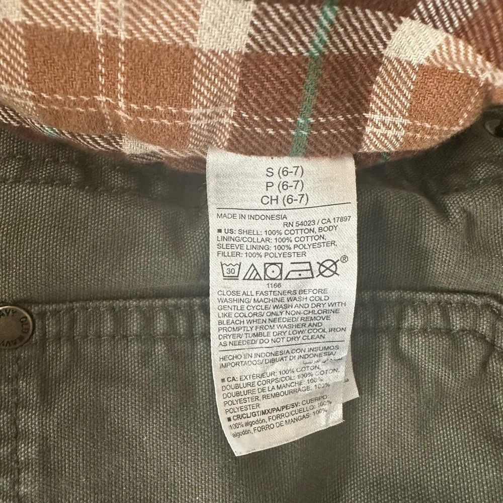 Old Navy Kids Olive Green Jean Jacket